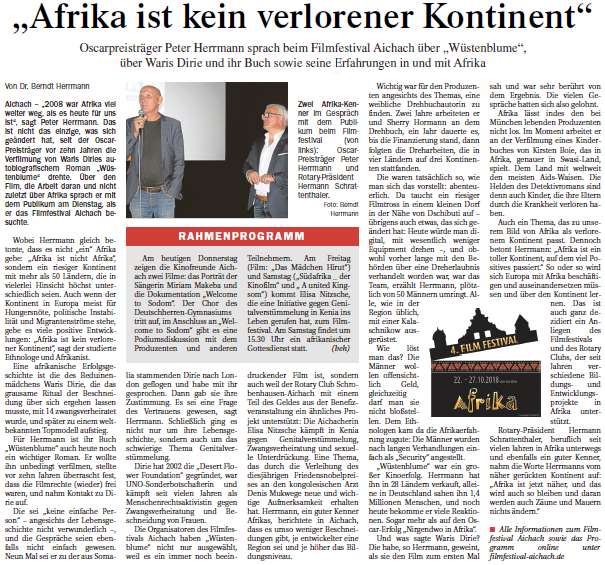 Aichacher Zeitung, 25.10.2018
