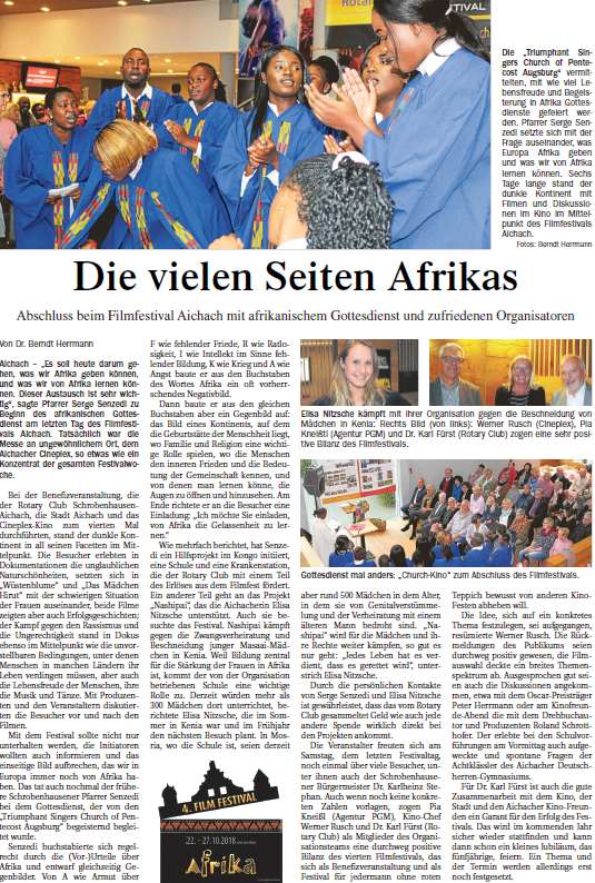 Aichacher Zeitung, 29.10.2018
