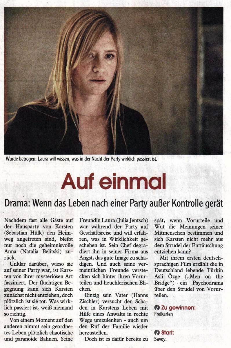 Aichacher Zeitung, Filmtipp 07.10.2016