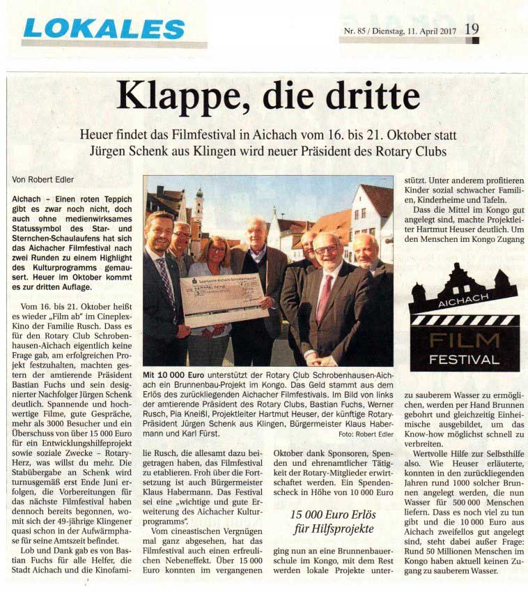 Aichacher Zeitung, 11.04.2017